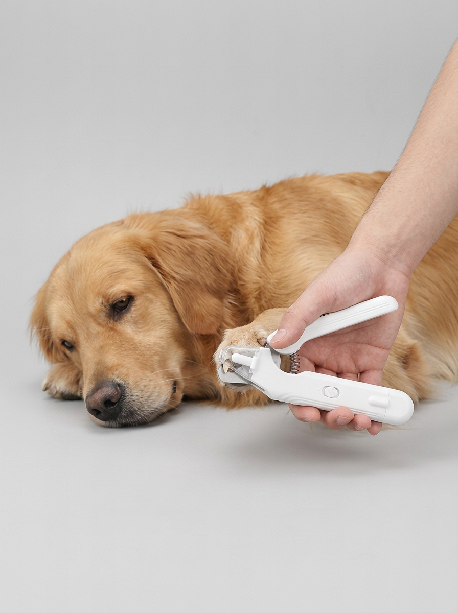2-in-1 LED Electric Pet Nail Clipper | Nail File Grooming Tool