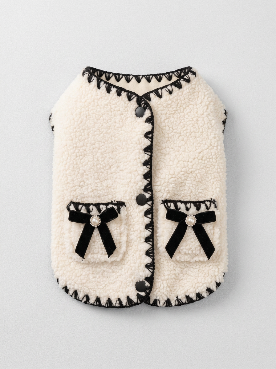 Female Dog Clothes Bow Detail | Vest