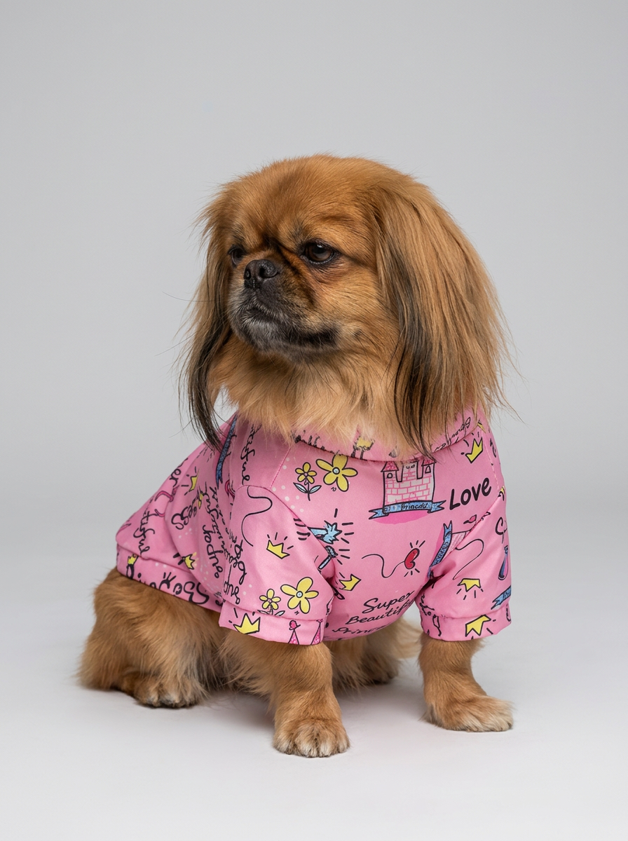 Female Dog Clothes Princess Print | Casual Shirt