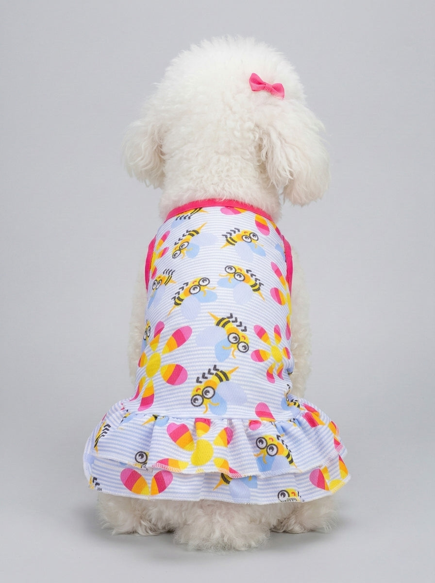 Female Dog Clothes Cartoon Print | Dress