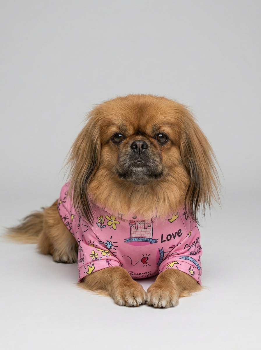 Female Dog Clothes Princess Print | Casual Shirt