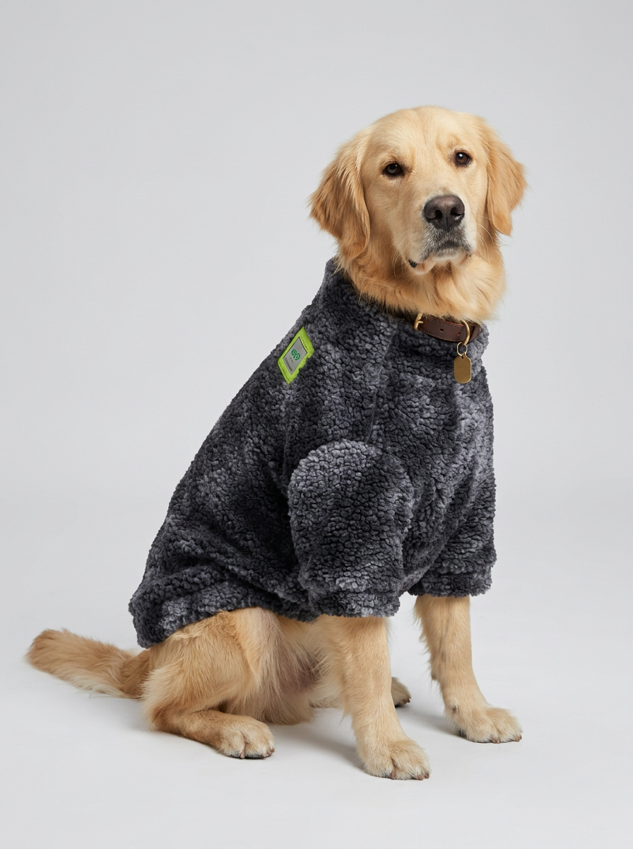 Male Dog Clothes Fleece Pullover | Winter Sweater