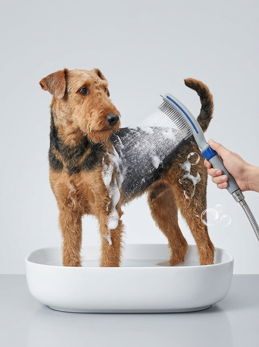Pet Bath Brush Shower | Water Hose Grooming Tool