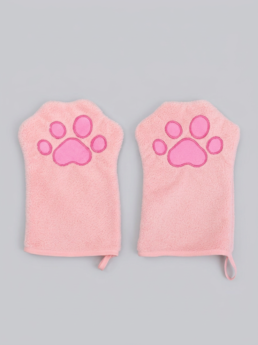 Quick-Drying Absorbent Pet Towel Gloves | Bath Grooming Tool